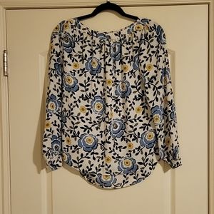 LOFT 3/4 sleeve floral top